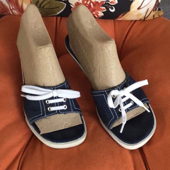 cannon river blues Shoes - Denim Bow Tie Slide